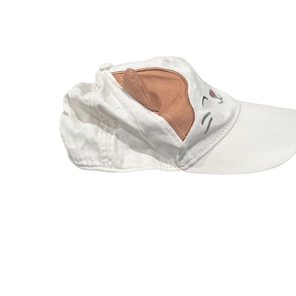 Squishmallows Cameron Cute Cat Ear Cap Hat - White and Black Kids size‎